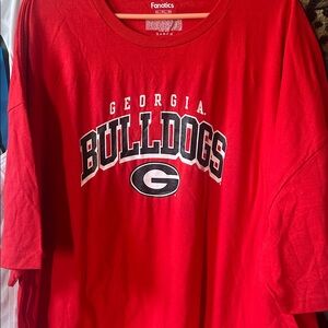 Fanatics Red Georgia Bulldogs Tee